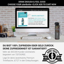 Load image into Gallery viewer, uberBottle - BPA-freie Sport Trinkflasche mit Fruchteinsatz - 720°DGREE