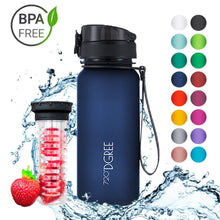Load image into Gallery viewer, uberBottle - BPA-freie Sport Trinkflasche mit Fruchteinsatz - 720°DGREE