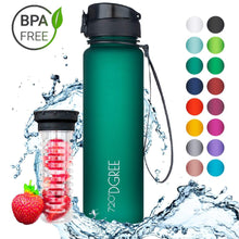 Load image into Gallery viewer, uberBottle - BPA-freie Sport Trinkflasche mit Fruchteinsatz - 720°DGREE