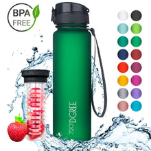 Load image into Gallery viewer, uberBottle - BPA-freie Sport Trinkflasche mit Fruchteinsatz - 720°DGREE