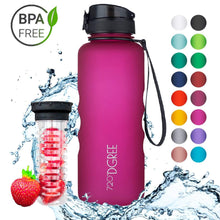 Load image into Gallery viewer, uberBottle - BPA-freie Sport Trinkflasche mit Fruchteinsatz - 720°DGREE
