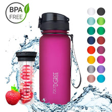 Load image into Gallery viewer, uberBottle - BPA-freie Sport Trinkflasche mit Fruchteinsatz - 720°DGREE