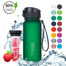 Load image into Gallery viewer, uberBottle - BPA-freie Sport Trinkflasche mit Fruchteinsatz - 720°DGREE