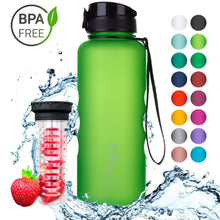 Load image into Gallery viewer, uberBottle - BPA-freie Sport Trinkflasche mit Fruchteinsatz - 720°DGREE