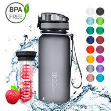 Load image into Gallery viewer, uberBottle - BPA-freie Sport Trinkflasche mit Fruchteinsatz - 720°DGREE