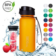 Load image into Gallery viewer, uberBottle - BPA-freie Sport Trinkflasche mit Fruchteinsatz - 720°DGREE