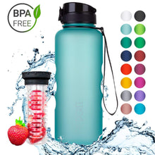 Load image into Gallery viewer, uberBottle - BPA-freie Sport Trinkflasche mit Fruchteinsatz - 720°DGREE