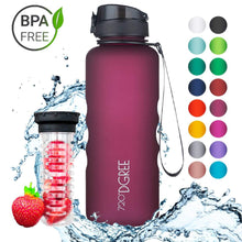 Load image into Gallery viewer, uberBottle - BPA-freie Sport Trinkflasche mit Fruchteinsatz - 720°DGREE