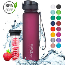 Load image into Gallery viewer, uberBottle - BPA-freie Sport Trinkflasche mit Fruchteinsatz - 720°DGREE