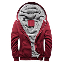 Load image into Gallery viewer, 2019 New Men Hoodies Winter Thick Warm Fleece Zipper Men Hoodies Coat Sportwear Male Streetwear Hoodies Sweatshirts Men 4XL 5XL