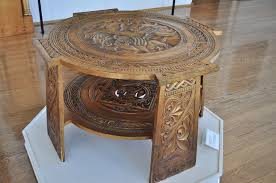 Round Carved Table