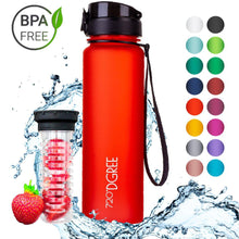 Load image into Gallery viewer, uberBottle - BPA-freie Sport Trinkflasche mit Fruchteinsatz - 720°DGREE