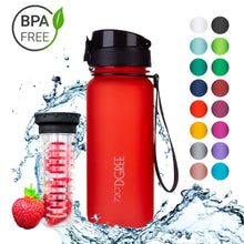 Load image into Gallery viewer, uberBottle - BPA-freie Sport Trinkflasche mit Fruchteinsatz - 720°DGREE